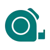 Measuring tape icon